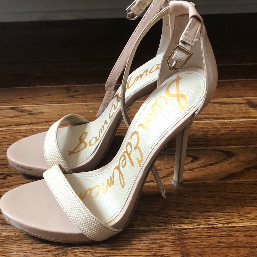 Sam Edelman nude strappy heels